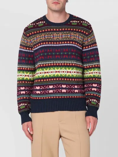 POLO RALPH LAUREN CREW NECK INTARSIA SWEATER