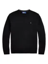 Polo Ralph Lauren Wool Pullover With Pony Embroidery In Black