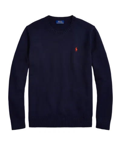 Polo Ralph Lauren Crew Neck Knit Sweater In Black