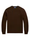 Polo Ralph Lauren Men's Sweaters Ralph Lauren - Ls Cn Pp Long Sleeve Pullover - Brown In Brown