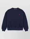 Polo Ralph Lauren Crew Neck Knitwear Long Sleeves Ribbed Cuffs In Black