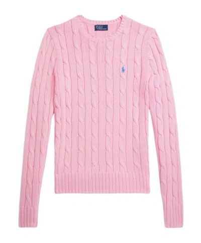 Polo Ralph Lauren Crew Neck Knitwear In Pink
