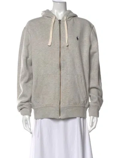 Pre-owned Polo Ralph Lauren Crew Neck Long Sleeve Hoodie In Neutral