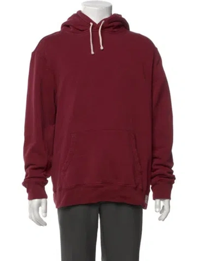 Pre-owned Polo Ralph Lauren Crew Neck Long Sleeve Hoodie In Red