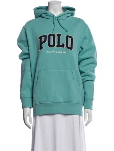 Pre-owned Polo Ralph Lauren Crew Neck Long Sleeve Hoodie W/ Tags In Green