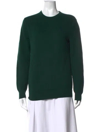 Pre-owned Polo Ralph Lauren Crew Neck Long Sleeve Polo In Green