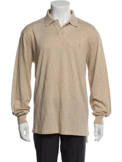 Pre-owned Polo Ralph Lauren Crew Neck Long Sleeve Polo Sweater In Neutral