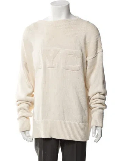 Pre-owned Polo Ralph Lauren Crew Neck Long Sleeve Pullover In Neutral