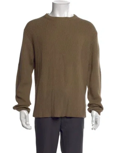 Pre-owned Polo Ralph Lauren Crew Neck Long Sleeve Pullover W/ Tags In Brown