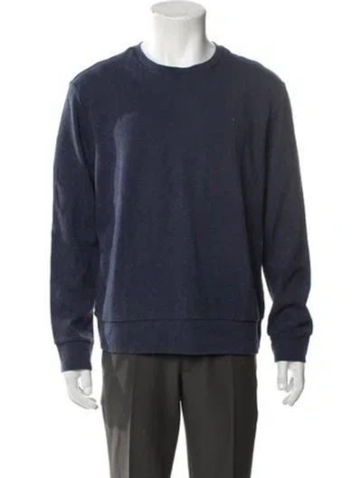 Pre-owned Polo Ralph Lauren Crew Neck Long Sleeve Sweatshirt In Blue