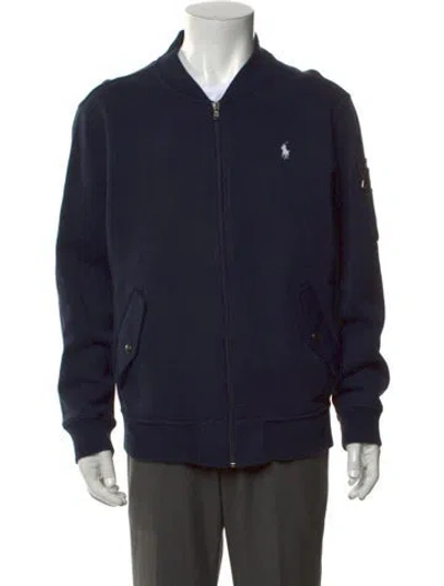 Pre-owned Polo Ralph Lauren Crew Neck Long Sleeve Sweatshirt In Blue