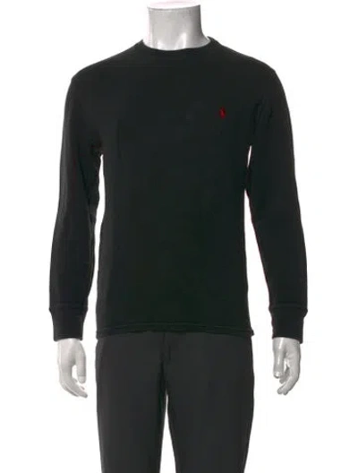 Pre-owned Polo Ralph Lauren Crew Neck Long Sleeve Sweatshirt In Blue
