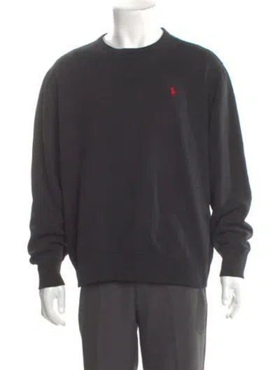 Pre-owned Polo Ralph Lauren Crew Neck Long Sleeve Sweatshirt In Gray