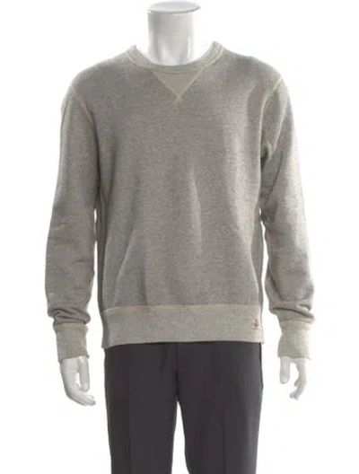 Pre-owned Polo Ralph Lauren Crew Neck Long Sleeve Sweatshirt In Gray