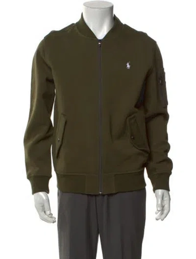 Pre-owned Polo Ralph Lauren Crew Neck Long Sleeve Sweatshirt In Green