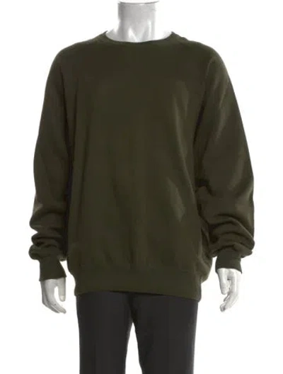 Pre-owned Polo Ralph Lauren Crew Neck Long Sleeve Sweatshirt In Green