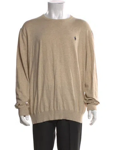Pre-owned Polo Ralph Lauren Crew Neck Long Sleeve Sweatshirt In Neutral