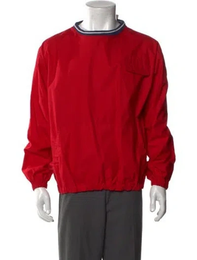 Pre-owned Polo Ralph Lauren Crew Neck Long Sleeve Sweatshirt In Red