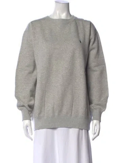 Pre-owned Polo Ralph Lauren Crew Neck Long Sleeve Sweatshirt W/ Tags In Gray