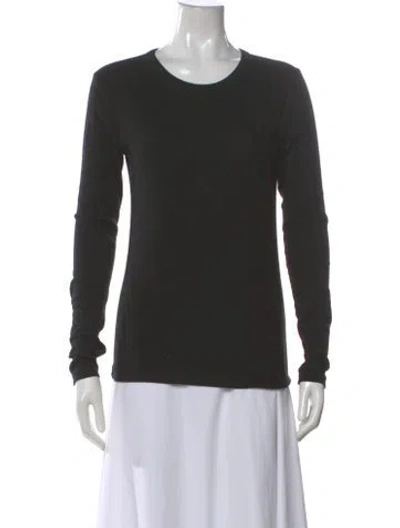 Pre-owned Polo Ralph Lauren Crew Neck Long Sleeve T-shirt In Black
