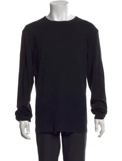 Pre-owned Polo Ralph Lauren Crew Neck Long Sleeve T-shirt In Black