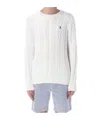 Polo Ralph Lauren Cable-knit Wool-cashmere Sweater In White