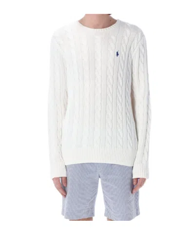 Polo Ralph Lauren Cable-knit Wool-cashmere Sweater In Andover Cream