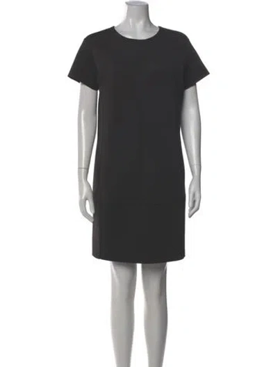 Pre-owned Polo Ralph Lauren Crew Neck Mini Dress In Gray
