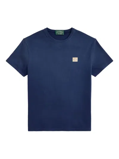 Polo Ralph Lauren Crew-neck Patch T-shirt In Blue