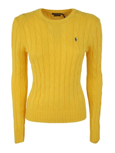 Polo Ralph Lauren Crew Neck Pullover In Yellow