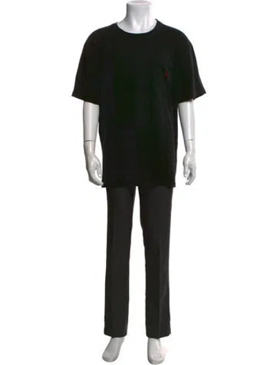 Pre-owned Polo Ralph Lauren Crew Neck Short Sleeve T-shirt In Black