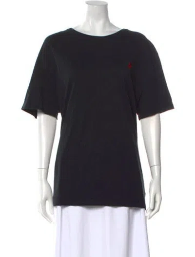 Pre-owned Polo Ralph Lauren Crew Neck Short Sleeve T-shirt In Black