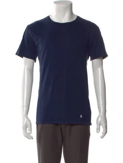 Pre-owned Polo Ralph Lauren Crew Neck Short Sleeve T-shirt In Blue
