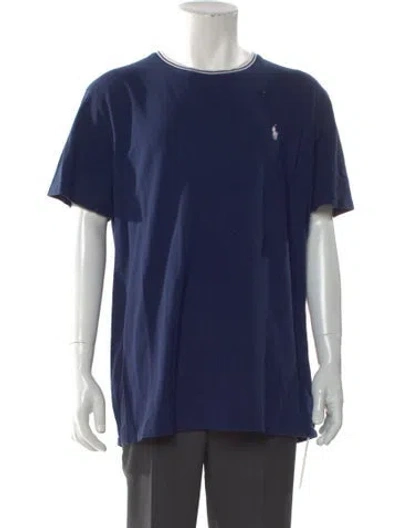 Pre-owned Polo Ralph Lauren Crew Neck Short Sleeve T-shirt In Blue