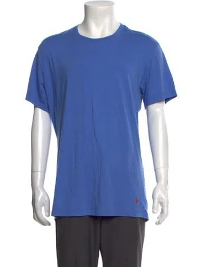 Pre-owned Polo Ralph Lauren Crew Neck Short Sleeve T-shirt In Blue