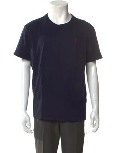 Pre-owned Polo Ralph Lauren Crew Neck Short Sleeve T-shirt In Blue