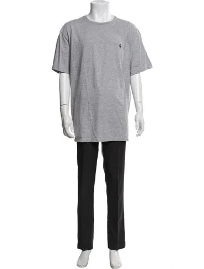 Pre-owned Polo Ralph Lauren Crew Neck Short Sleeve T-shirt In Grey