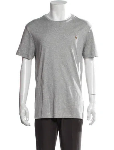 Pre-owned Polo Ralph Lauren Crew Neck Short Sleeve T-shirt In Grey