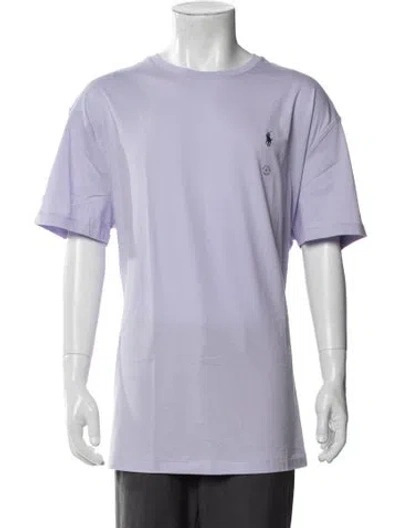 Pre-owned Polo Ralph Lauren Crew Neck Short Sleeve T-shirt In Purple