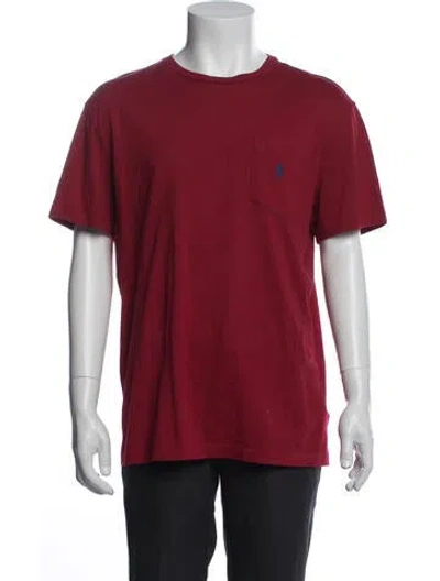 Pre-owned Polo Ralph Lauren Crew Neck Short Sleeve T-shirt In Red