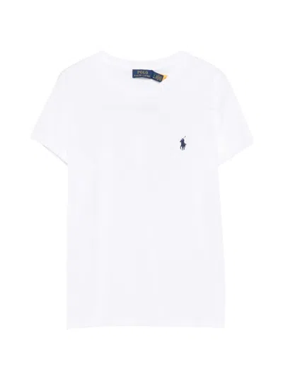 Polo Ralph Lauren Crew Neck Short Sleeve T-shirt With Logo In White