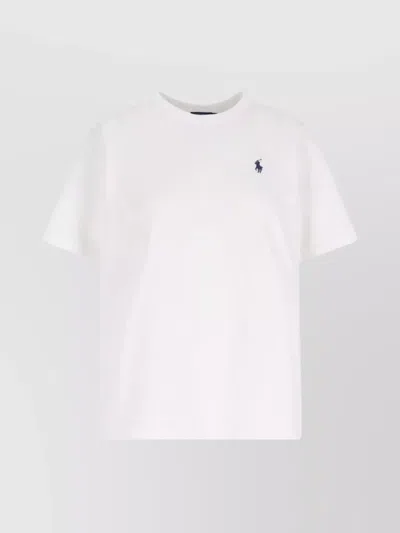 Polo Ralph Lauren Crew Neck Short Sleeves Top In White