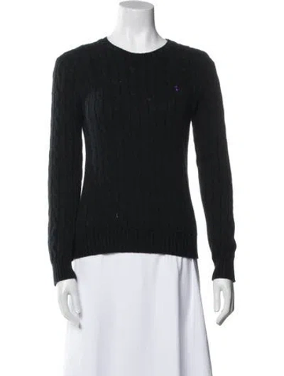 Pre-owned Polo Ralph Lauren Crew Neck Sweater In Black