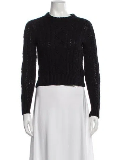 Pre-owned Polo Ralph Lauren Crew Neck Sweater In Black