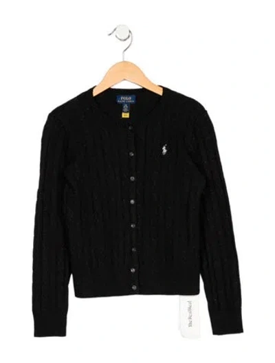 Pre-owned Polo Ralph Lauren Kids' Crew Neck Sweater In Black