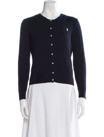 Pre-owned Polo Ralph Lauren Crew Neck Sweater In Blue