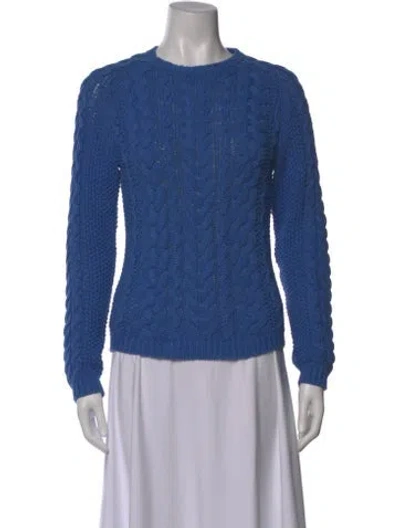 Pre-owned Polo Ralph Lauren Crew Neck Sweater In Blue