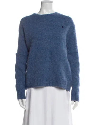 Pre-owned Polo Ralph Lauren Crew Neck Sweater In Blue