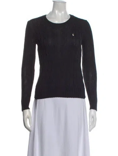 Pre-owned Polo Ralph Lauren Crew Neck Sweater In Blue