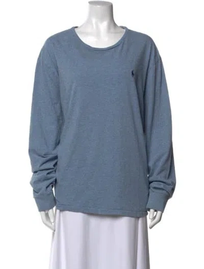 Pre-owned Polo Ralph Lauren Crew Neck Sweater In Blue
